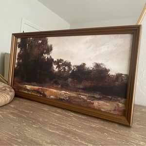 Studio McGee horizontal landscape painting
framed canvas
